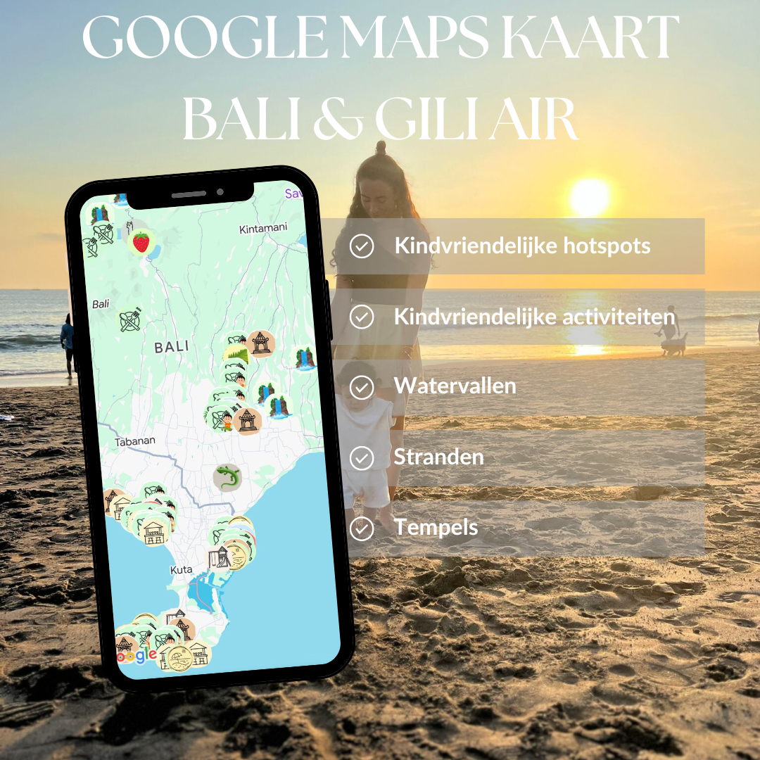 Child Friendly Google Maps Map Bali & Gili Air ๐ด